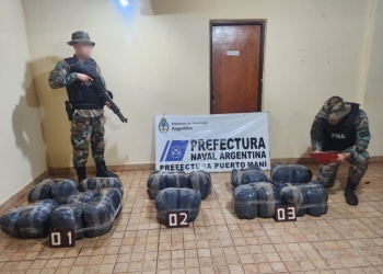 Secuestraron más de 60 kilos de marihuana valuados en $214 millones en Corpus