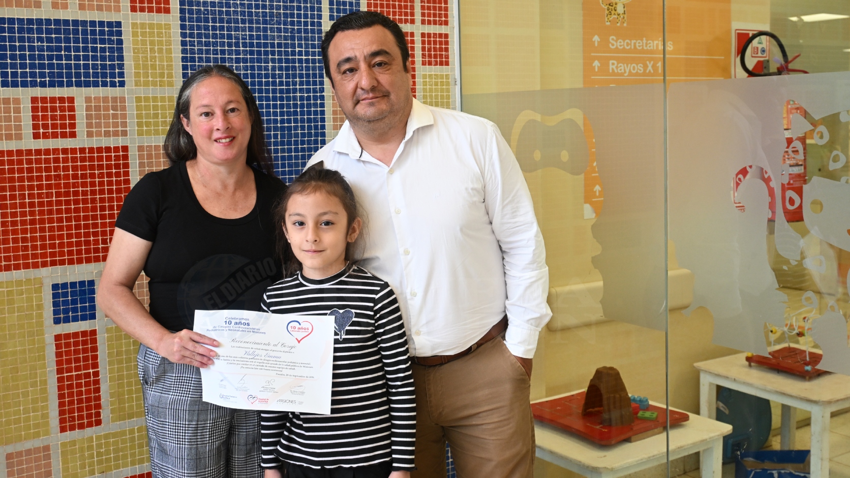 Quince familias volvieron a encontrarse con los médicos que operaron a sus hijos