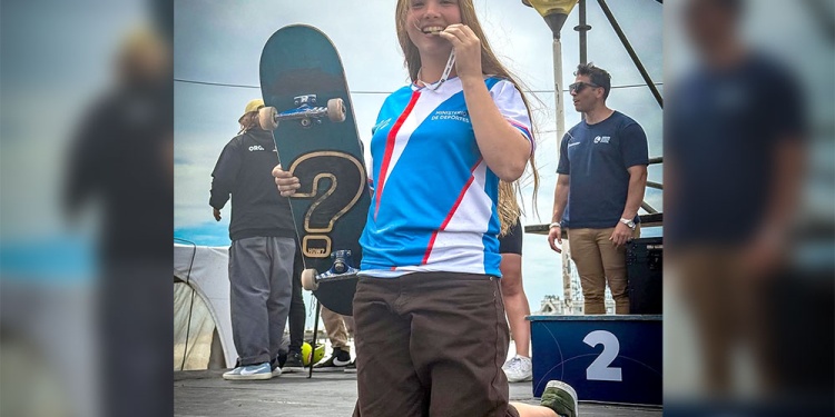 ACCIÓN. Ruth Feldick, oriunda de Almafuerte, tendrá su estreno en el skatepark.