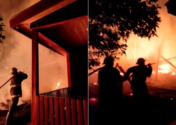 Dos incendios movilizaron a bomberos en Panambí e Itacaruaré