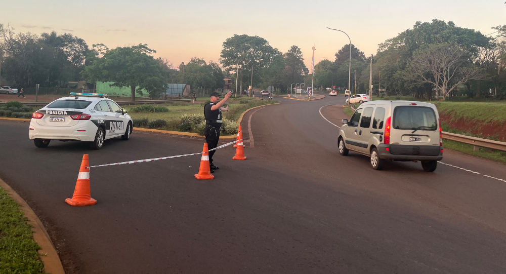 Obras de Vialidad Nacional en la ruta 14, en Campo Viera