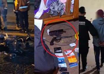 Violento conflicto vecinal en la Chacra 128: hubo disparos y una moto incendiada