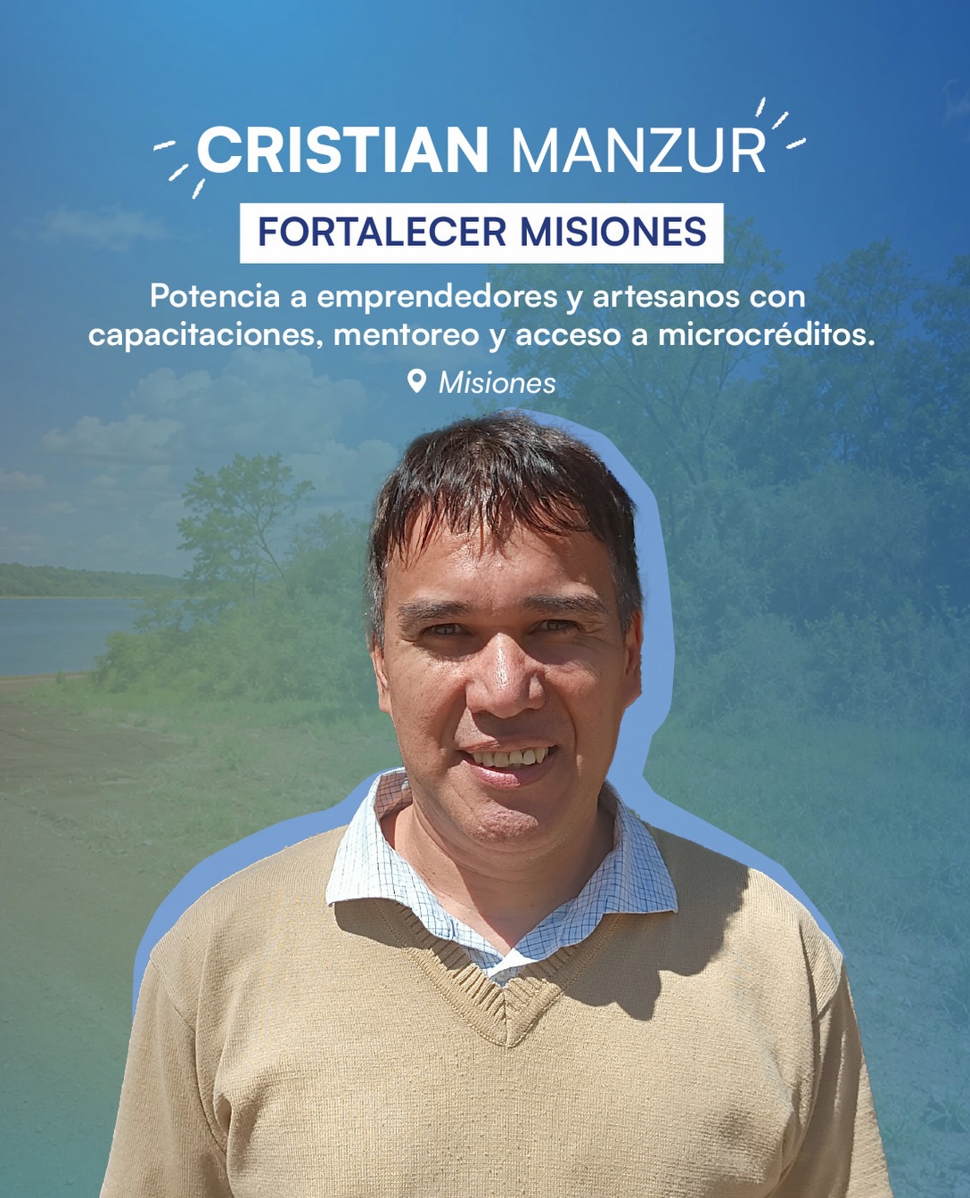 Cristian Manzur, representante de Fortalecer Misiones