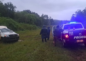 Despistó con su camioneta en la Ruta 12 y salió ileso