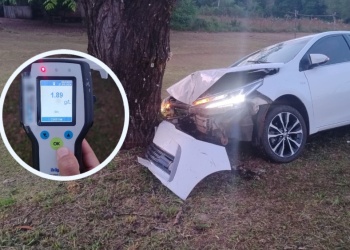 Corpus: joven despistó en Ruta 12 y dio positivo en alcoholemia