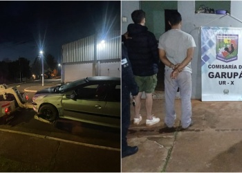 Se negaron a identificarse, escaparon en un auto y terminaron detenidos en Garupá