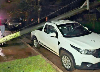 Tres minutos de granizo ensordecedor bastaron para dejar daños en Eldorado y Puerto Piray