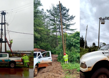 Persisten cortes de energía en varias localidades tras el fuerte temporal