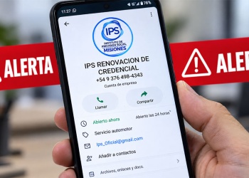 Alerta por un perfil falso que se hace pasar por el IPS para renovar credenciales