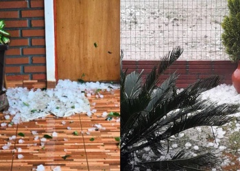 Granizada golpea a localidades del norte misionero: hacia dónde va la tormenta