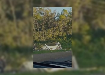 Una turista brasileña resultó herida tras el despiste de una camioneta con casa rodante en Santo Pipó