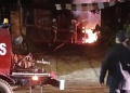 Cuatro personas salieron ilesas de un incendio que destruyó una vivienda en Wanda