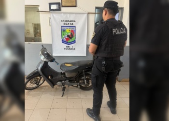 Recuperaron una moto robada hace más de un mes en Posadas
