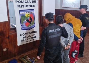San Vicente: arrestan a una pareja por amenazar con un arma y golpear a un hombre