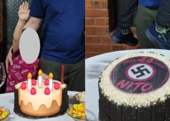Gendarmería allanó la casa del cumpleaños con simbología nazi y secuestró tres celulares
