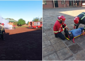 Oberá puso a prueba sus protocolos de emergencia con un simulacro en una escuela