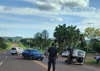 Cuatro personas resultaron heridas tras un choque sobre la ruta 12 en Wanda