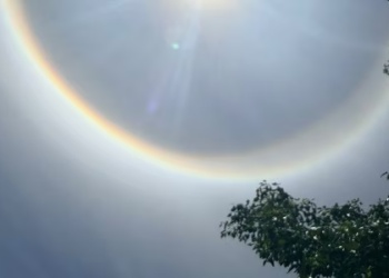 Halo solar, el fenómeno que sorprendió este jueves a Misiones y Paraguay