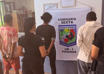 Trío de delincuentes robaba cables en una cancha y terminaron detenidos