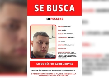 Posadas: buscan a Guido Néstor Adriel Rippel