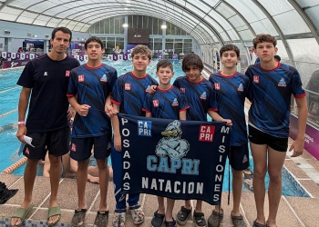 Seis nadadores de CAPRI representan a Misiones en la Copa Sierras de San Luis