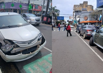 Chocó a una camioneta estacionada y provocó una colisión en fila en Posadas