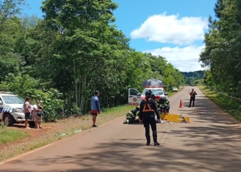 Choque entre motos dejó tres lesionados en El Soberbio