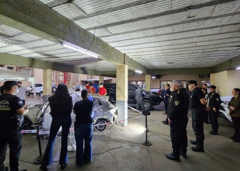 Homicidio de Guido Rippel: se profundizaron las labores de Policía Científica en el automóvil quemado