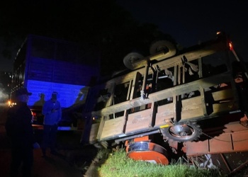 Despistó un camión que transportaba una cosechadora de té en Alem