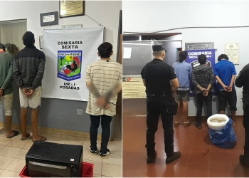 Tres operativos en Posadas terminaron con seis hombres detenidos