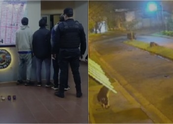 Aprovecharon el temporal para robar medidores de agua y fueron detenidos en Posadas