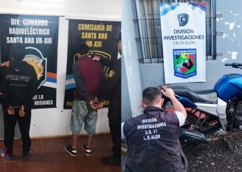 Cuatro detenidos por diversos robos y hurtos en localidades misioneras
