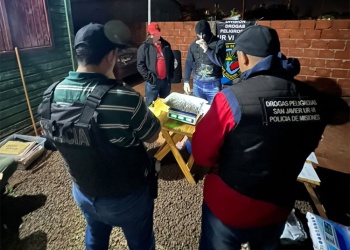 Un mes de investigación terminó con dos detenidos y drogas por $10 millones en San Javier