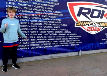 Nicolás Huta completó su primera jornada en la Superfinal de la Rok Cup en Italia