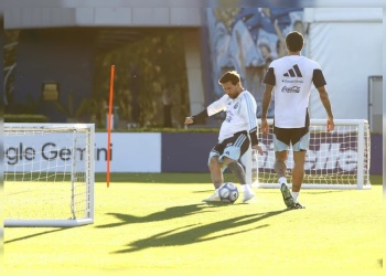El último entrenamiento de Lionel Messi con la Selección argentina