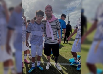 El sueño del misionero Nahuel García: figura ante el City y conoció a Messi