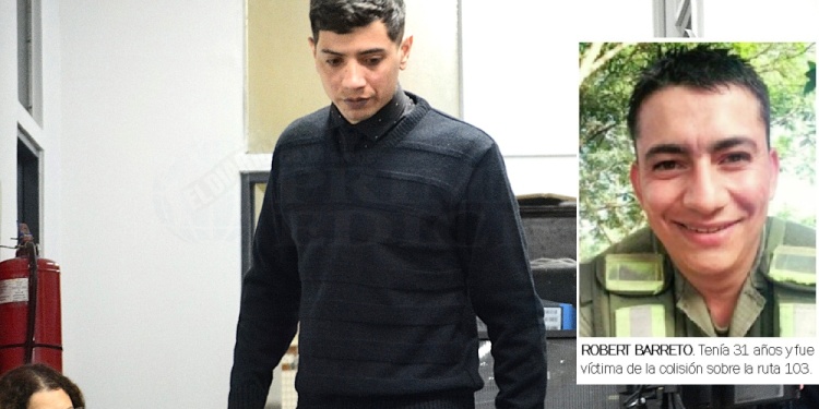 ACUSADO. Rodrigo Días Da Silva, el chofer de la camioneta “cigarrillera” que se llevó la vida de un gendarme en un puesto de control.