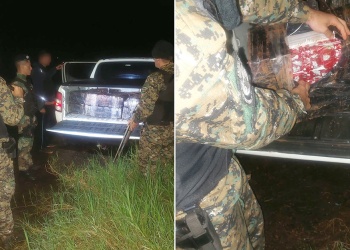 Abandonó una camioneta con más de 526 kilos de marihuana y escapó hacia el monte
