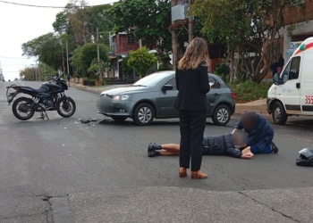 Posadas: motociclista alcoholizado provocó un choque y dejó una mujer lesionada