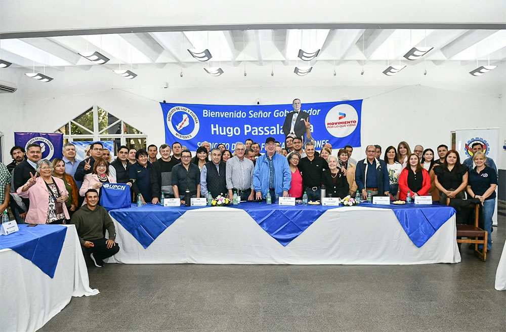 Passalacqua con representantes sindicales