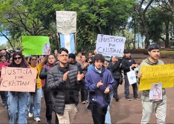 Apóstoles marchó por justicia para Cristian y reclamó que se aplique el Régimen Penal Juvenil