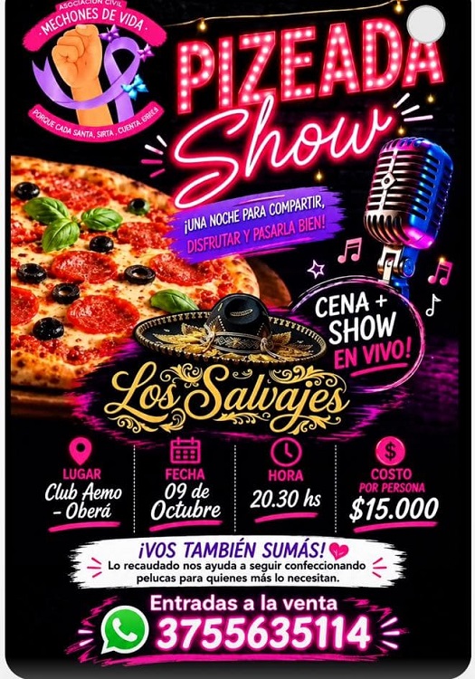 Cena show solidaria