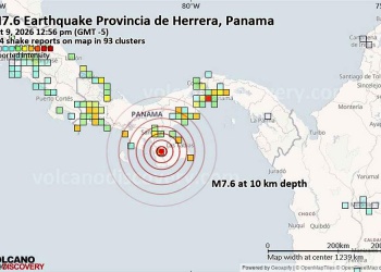 Un terremoto de magnitud 7,6 sacudió Panamá y activó la evaluación de posibles tsunamis